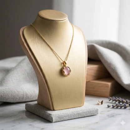 Rose Quartz Orbit Pendant
