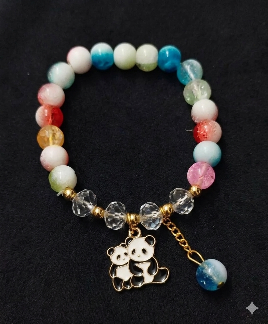 Multicolor Pastel Bead Bracelet: