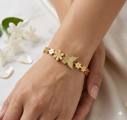 The Golden Flora Bangle