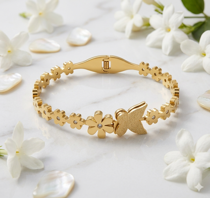 The Golden Flora Bangle