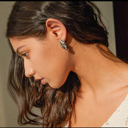 Triple water drop earrings