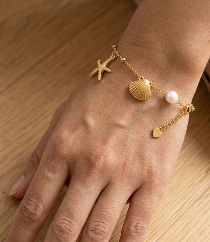 Ocean Breeze Pearl & Charm Bracelet & Anklet